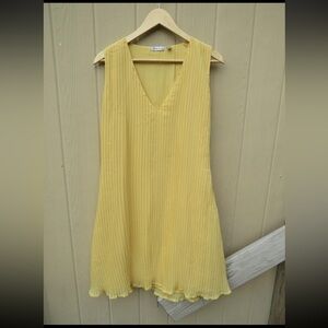 Kit Cornell Sunny Yellow Pleated Dress